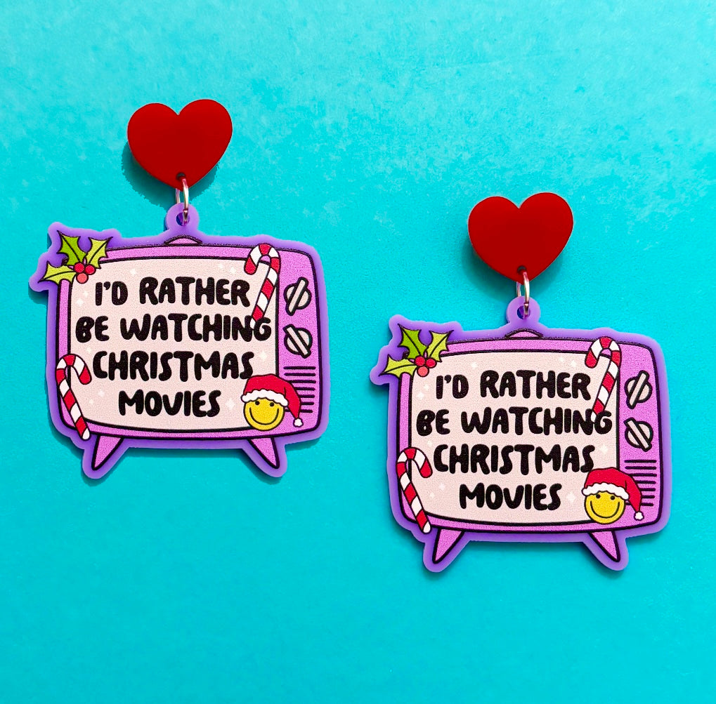 Christmas Movies Drop Earrings