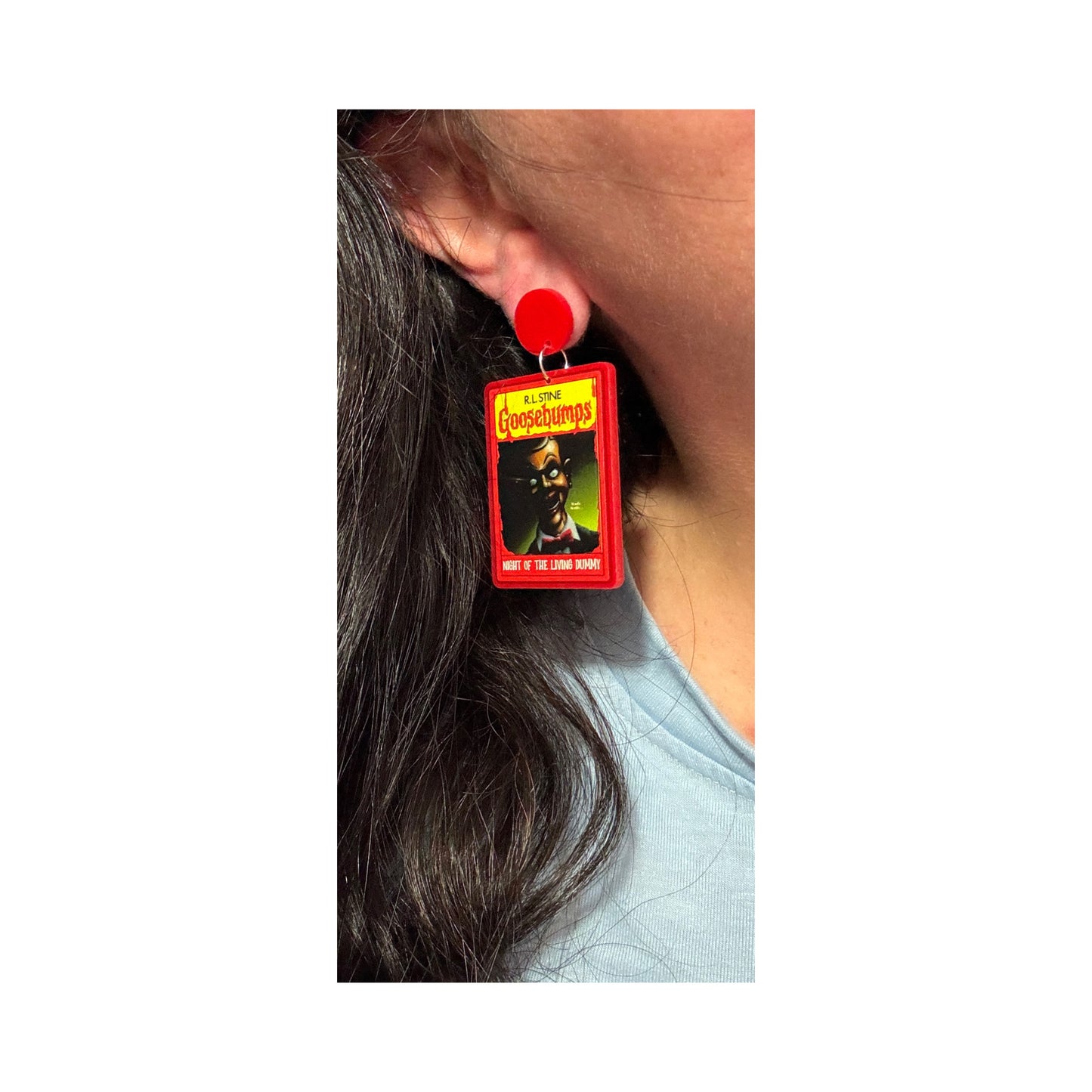 Living Dummy Goosebumps Drop Earrings