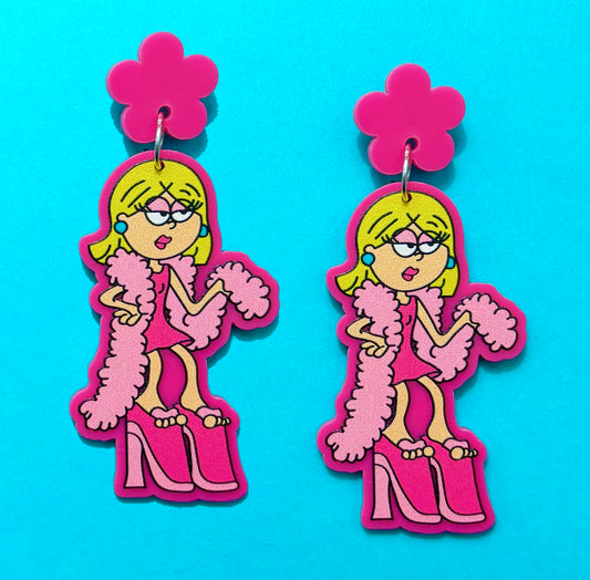 Lizzie Boa Drop Earrings