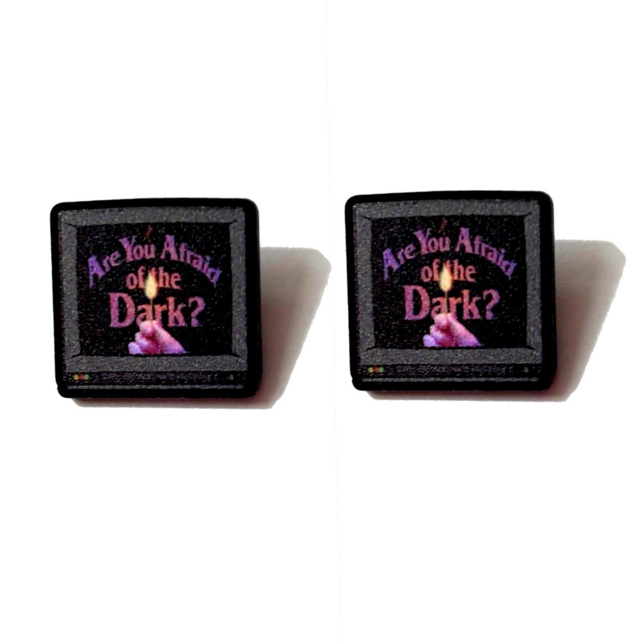 Afraid Of The Dark Post Earrings
