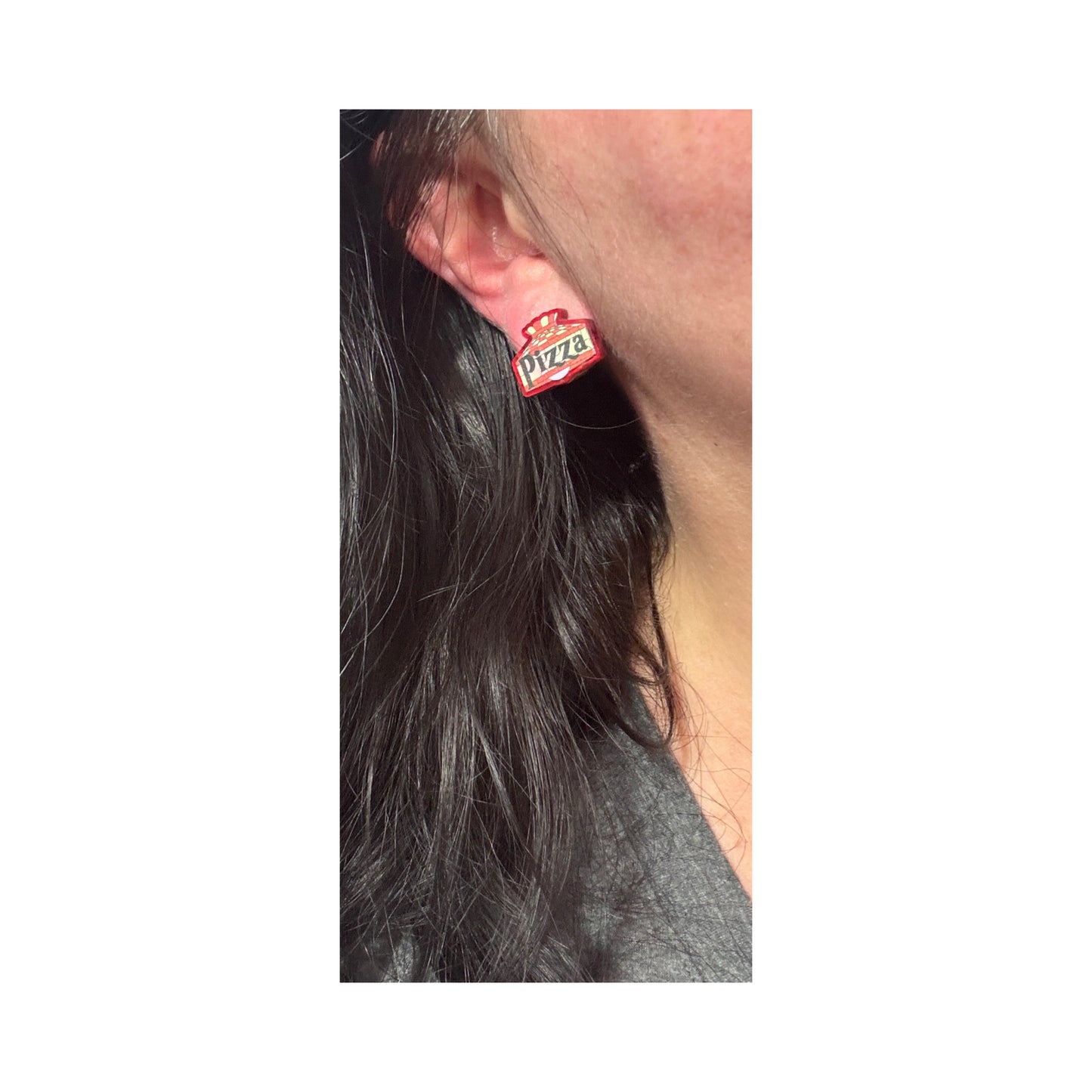 Pizza Lamp Post Earrings