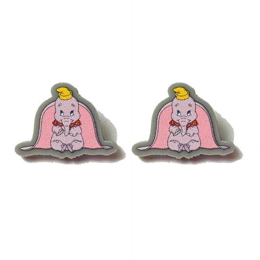Flying Elephant Post Earrings