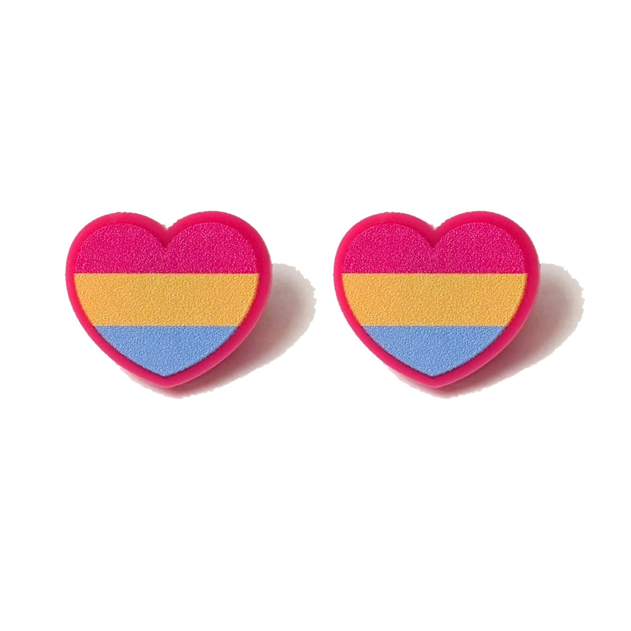 Pansexual Pride Post Earrings