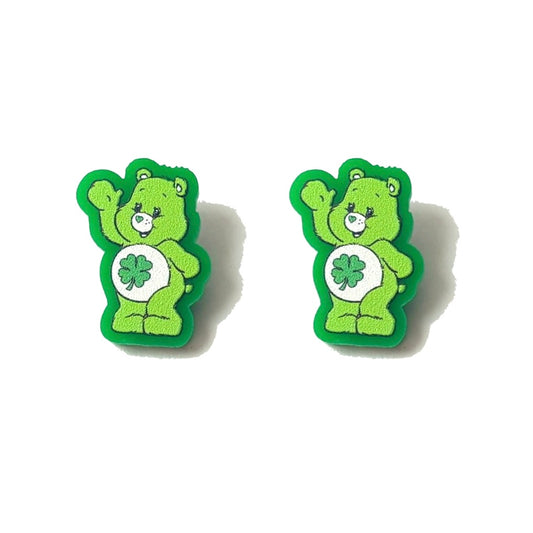 Lucky Rainbow Bear Post Earrings