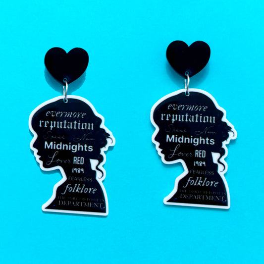 Swiftie Eras Silhouette Drop Earrings