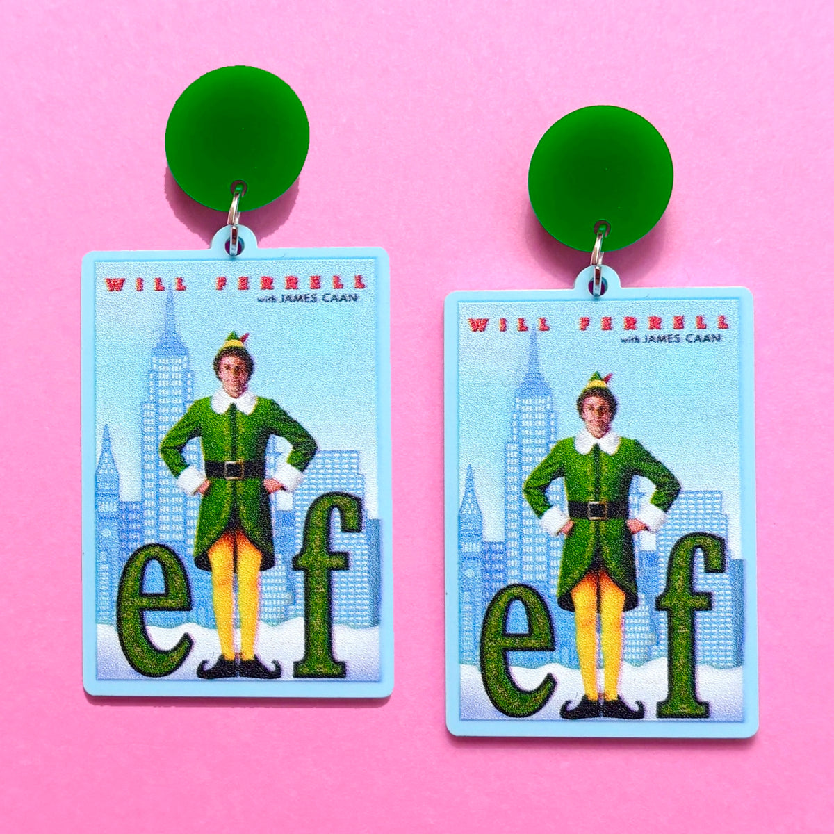 Elf Movie Drop Earrings