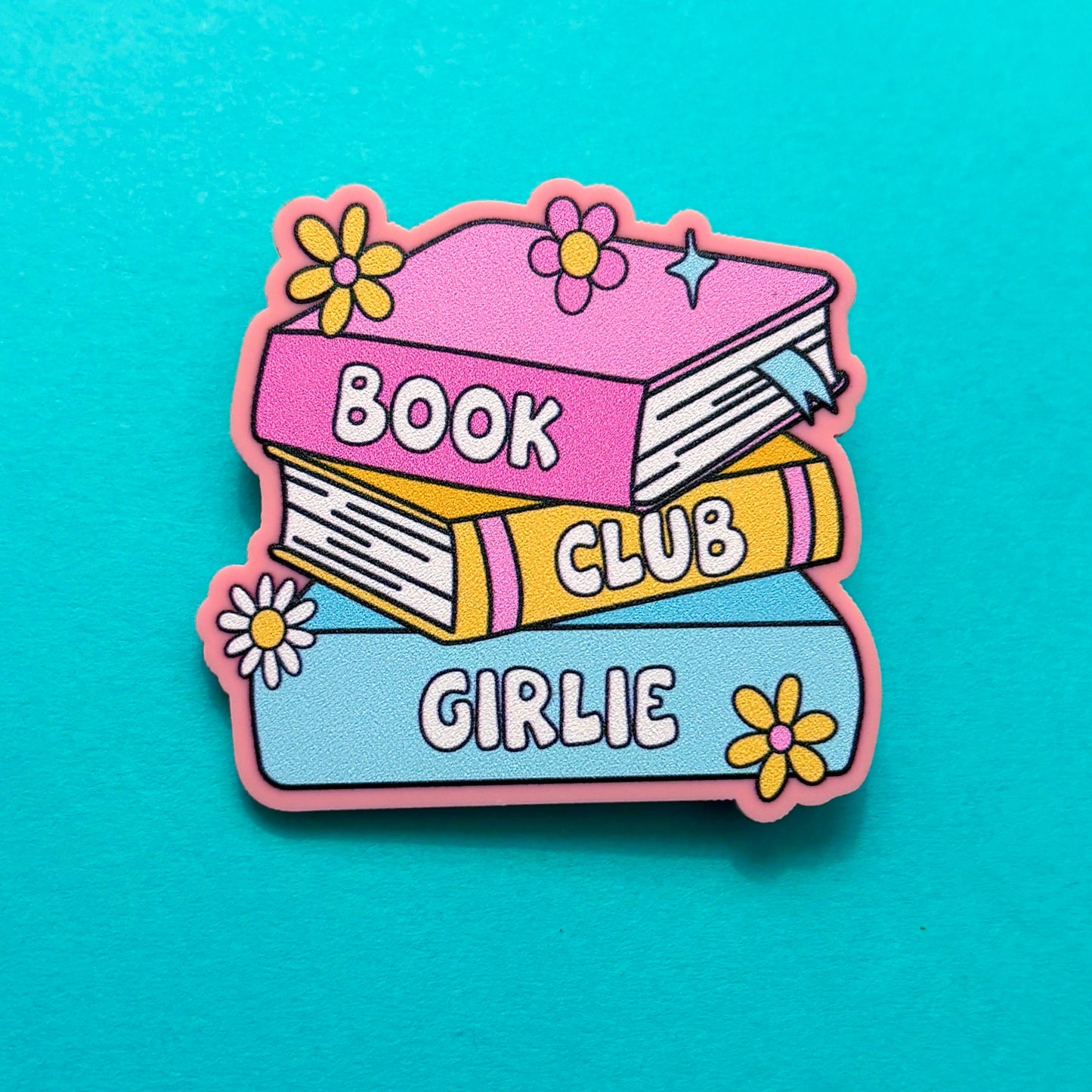Book Club Girlie Pin