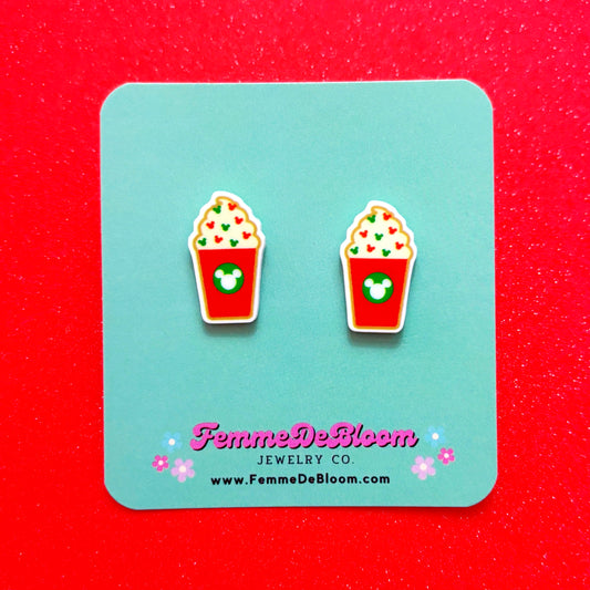 FREE GIFT - Mouse Holiday Frappe Post Earrings
