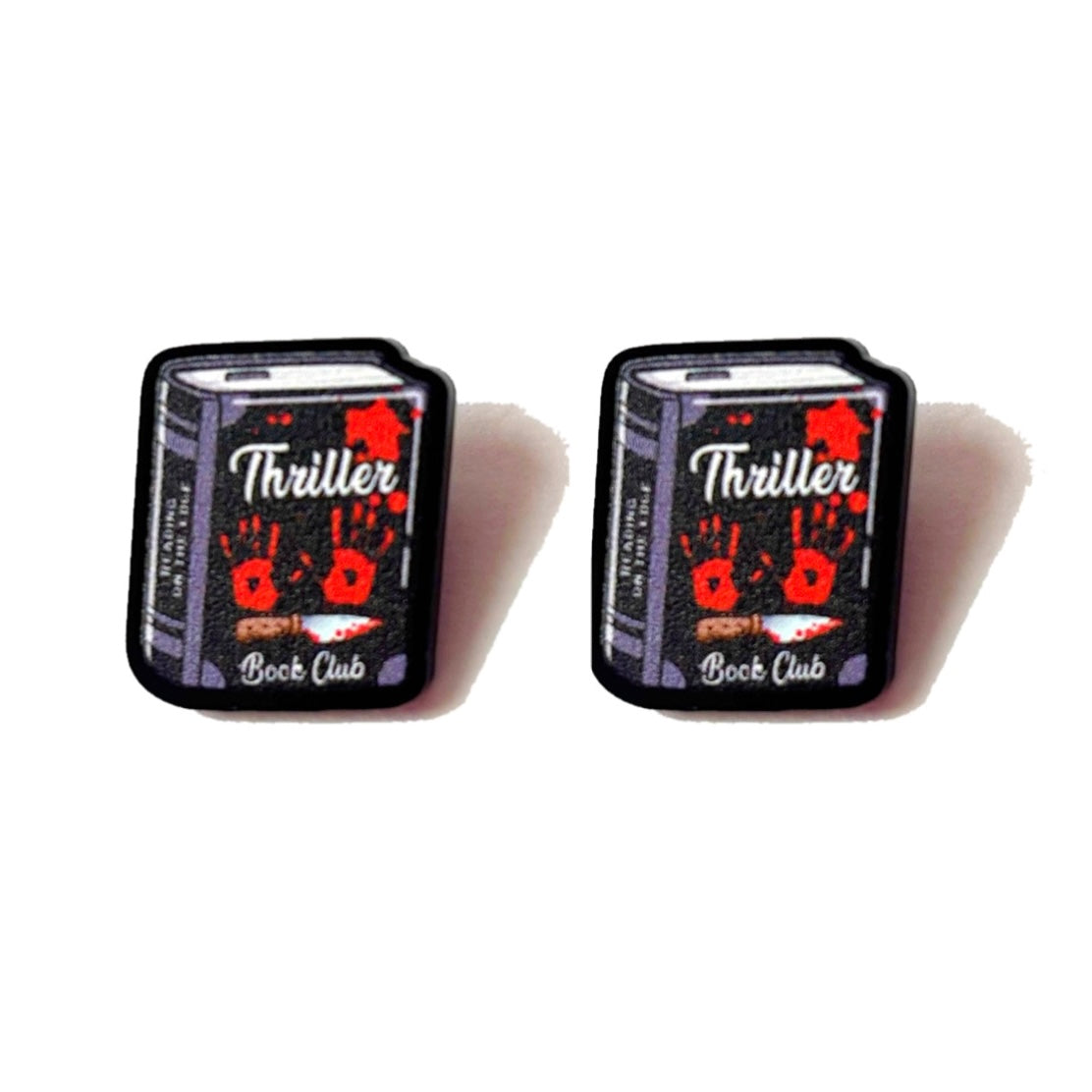 Thriller Book Club Post Earrings