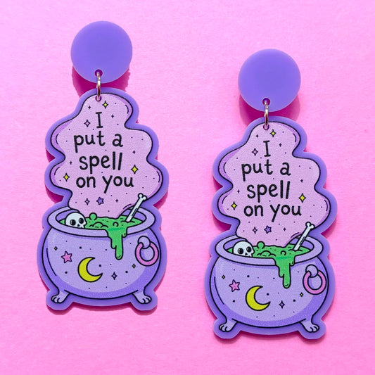 Pastel Cauldron Drop Earrings