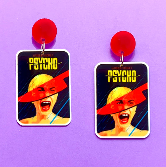 Psycho Movie Drop Earring