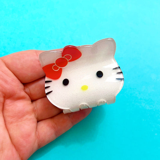 Kitty Sparkle Hair Claw Clip