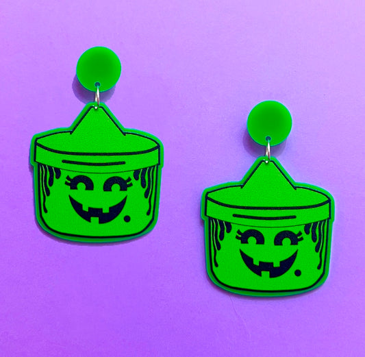 Witch Bucket Drop Earrings