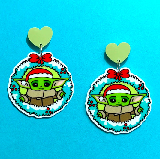 Child Wreath Drop Earrings