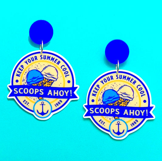 Scoops Ahoy! Acrylic Drop Earrings