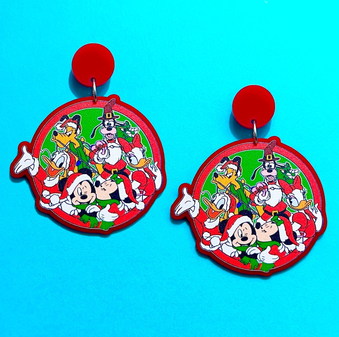 Mouse & Friends Holiday Drop Earrings
