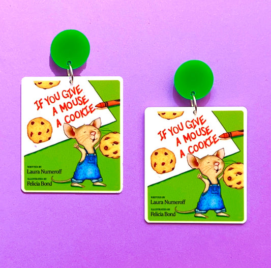 Give A Mouse A Cookie Drop Earrings