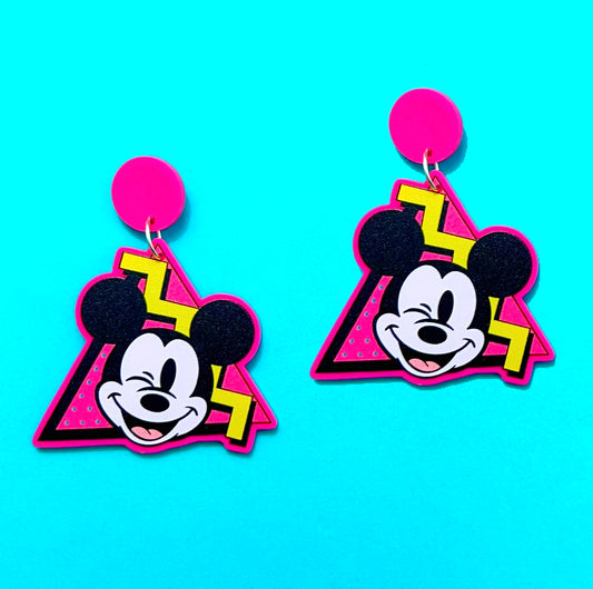 90s Main Mouse Triangle Drop Earrings