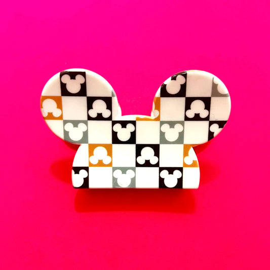 Mouse Print Hair Claw Clip
