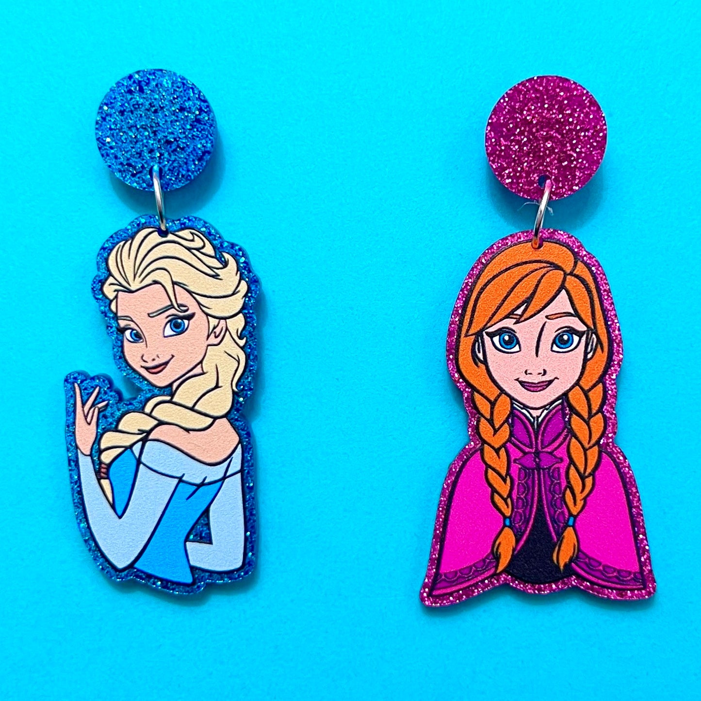 Frozen Sisters Drop Earrings