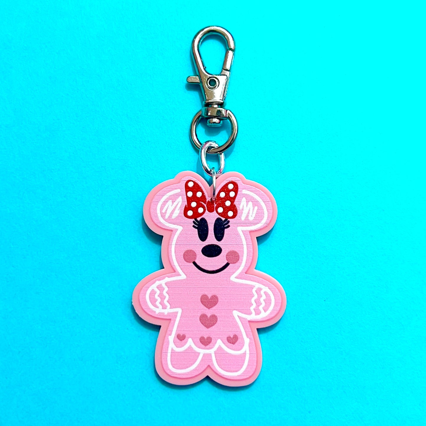 Pink Minnie Bag Charm or Keychain