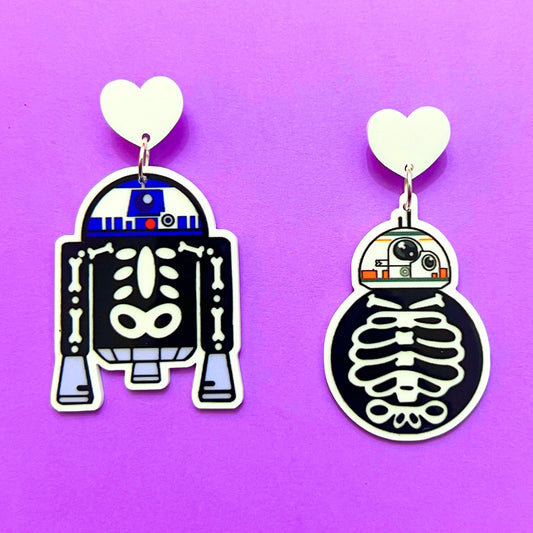 Skeleton Droids Drop Earrings