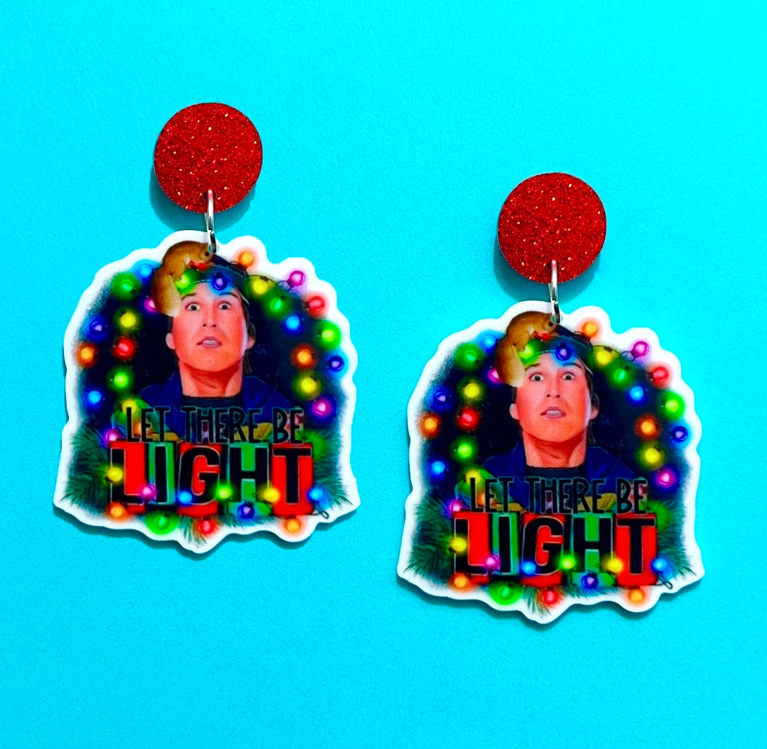 Let There Be Light! Lampoon Christmas Vacation Drop Earrings