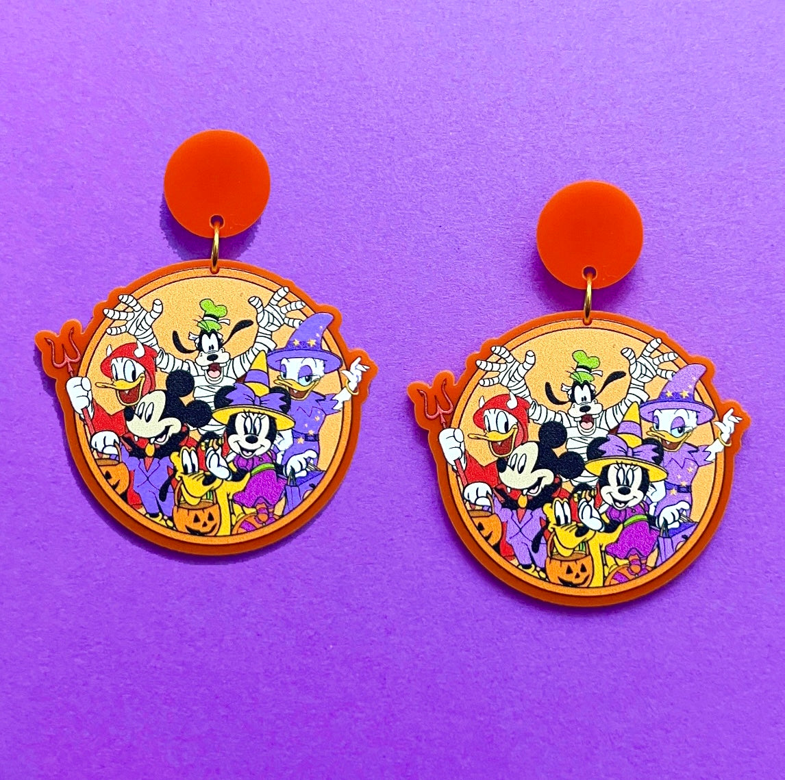 Mouse Crew Halloween Drop Earrings