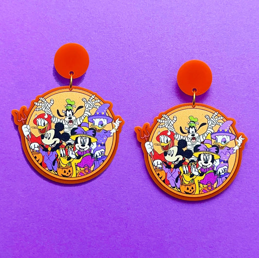 Mouse Crew Halloween Drop Earrings