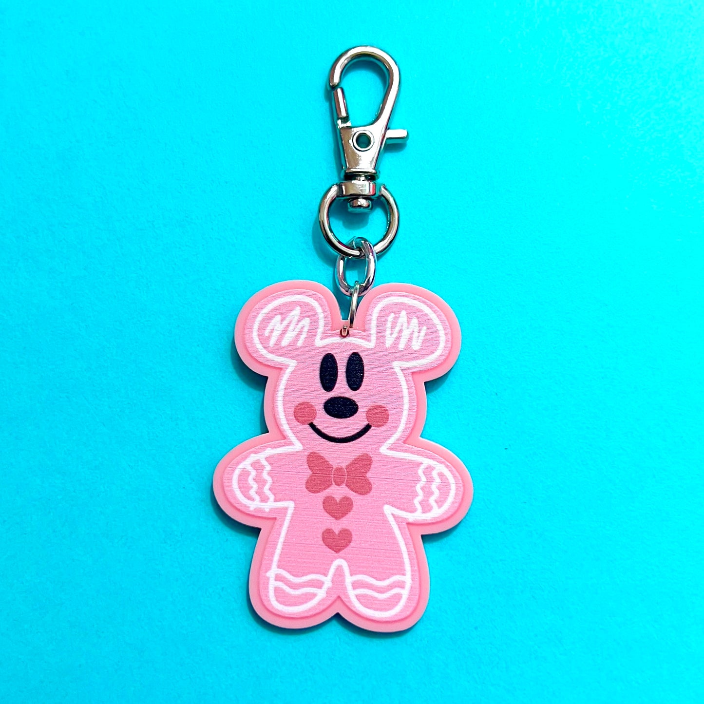 Pink Mouse Bag Charm or Keychain