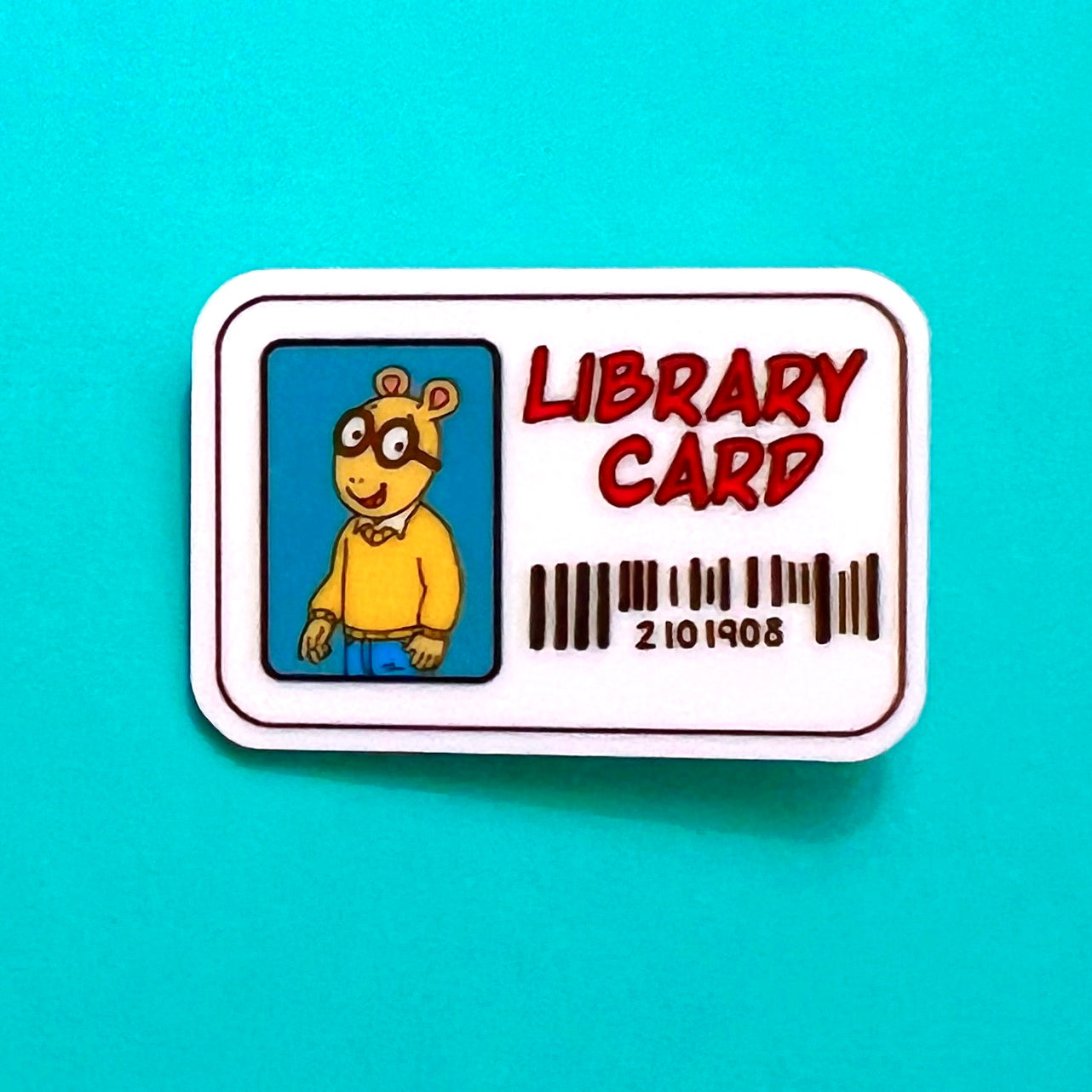 Arthur Library Card Pin – FemmeDeBloom Jewelry Co.