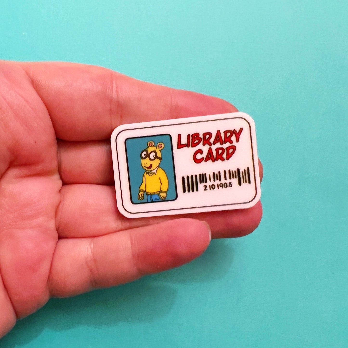 Arthur Library Card Pin