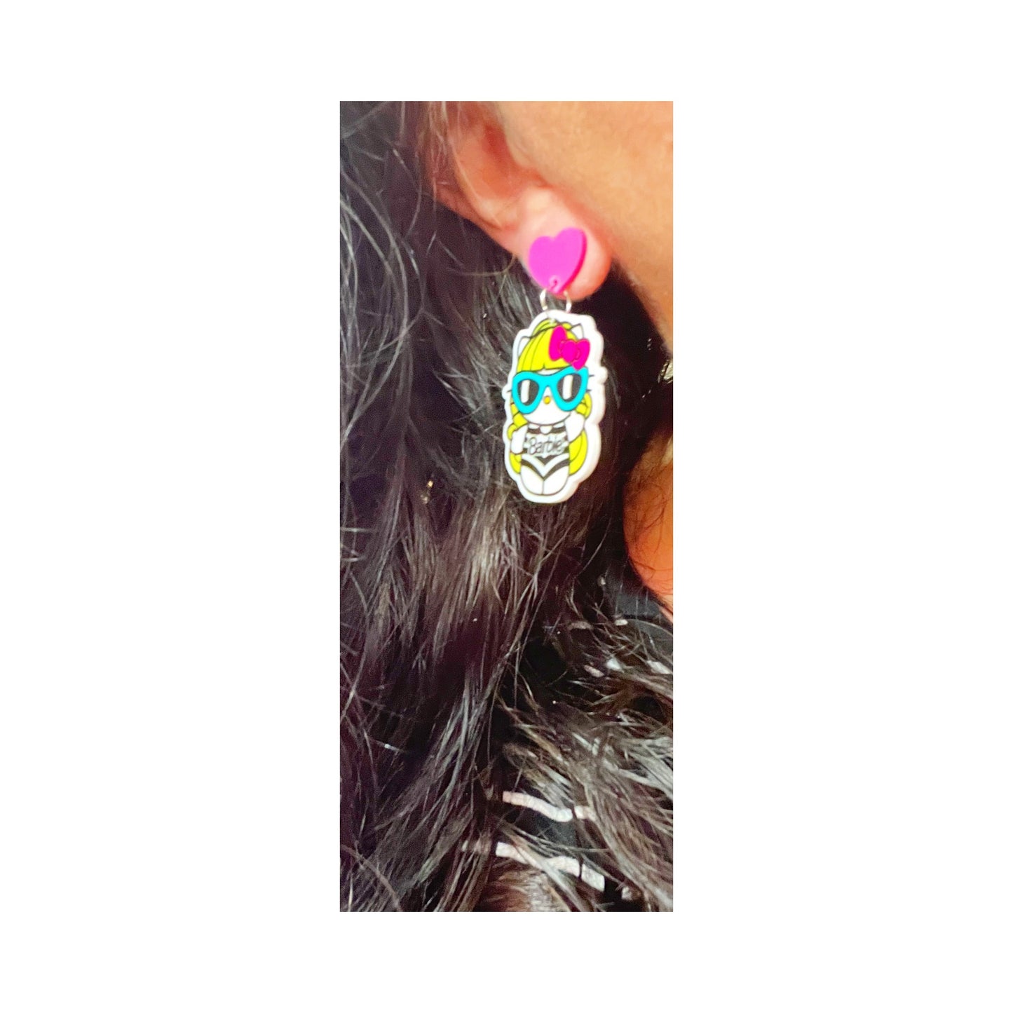 Kitty Doll Drop Earrings