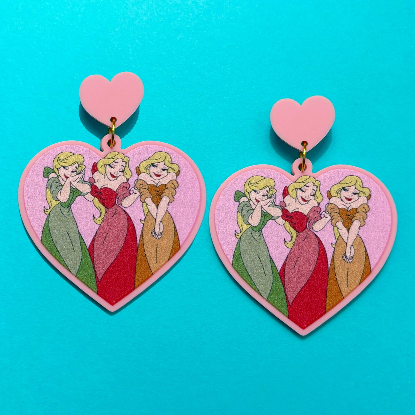 Bimbettes Heart Drop Earrings