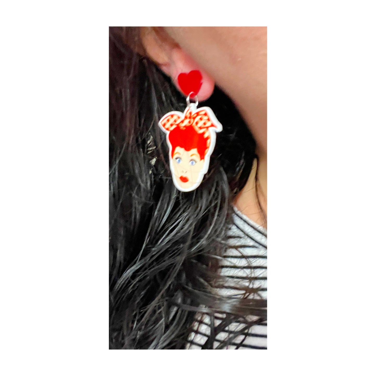 Lucy Love Acrylic Drop Earrings