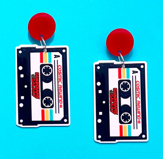 Cosmic Rewind Mix Tape Drop Earrings