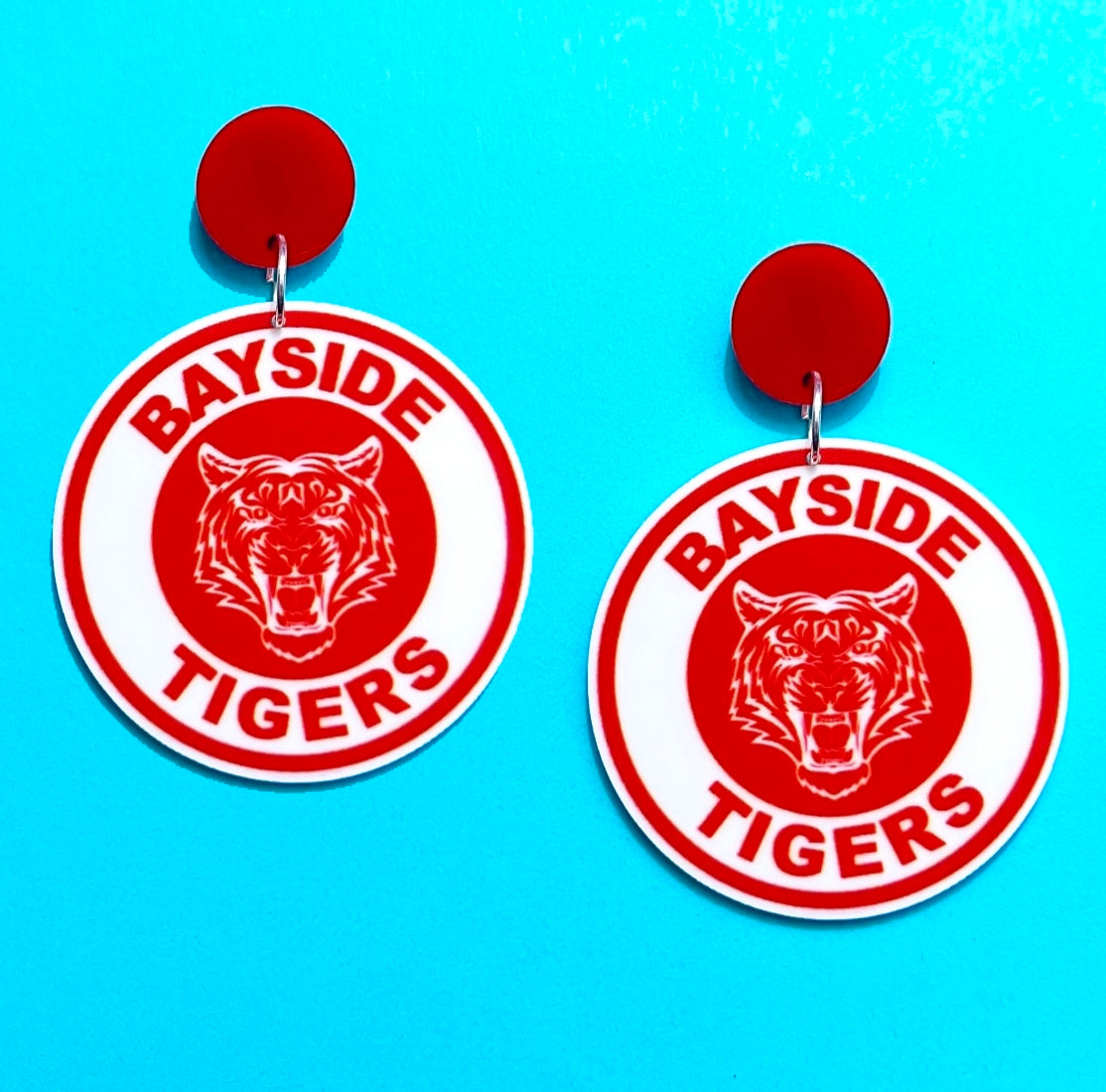 Bayside Tigers Acrylic Drop Earrings