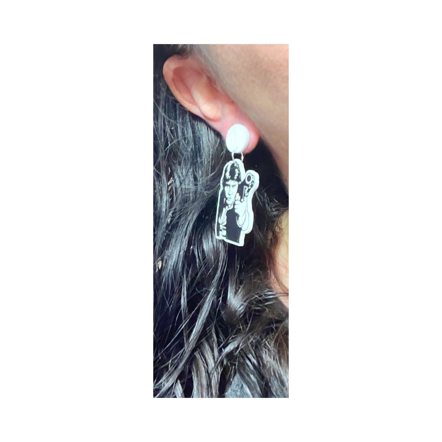 Han Solo Acrylic Drop Earrings