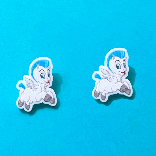 Baby Pegasus Post Earrings