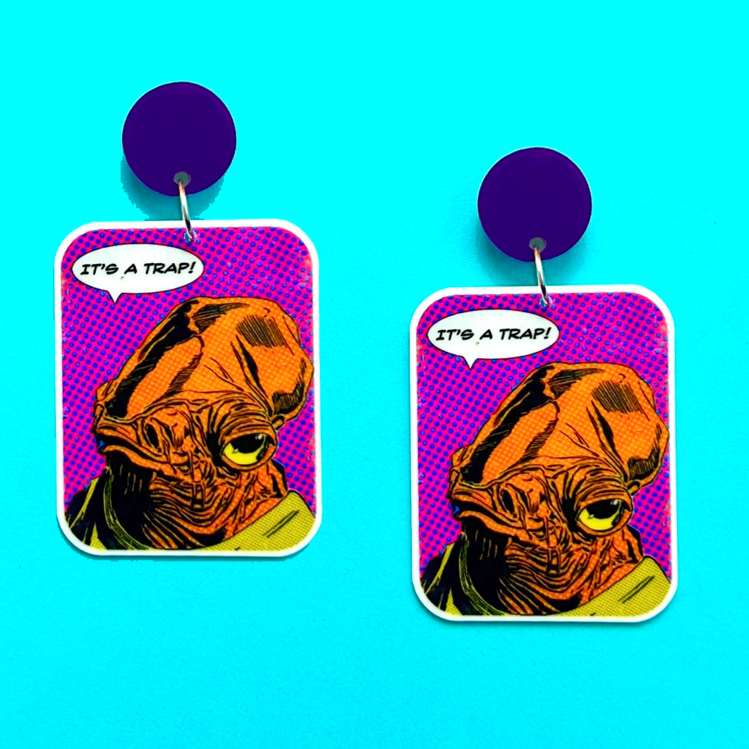 It’s a Trap Acrylic Drop Earrings