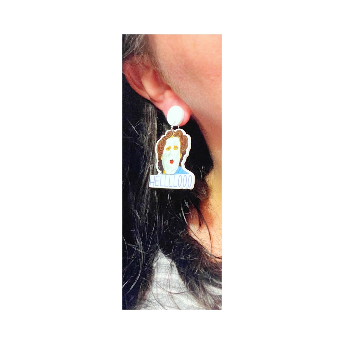 Helloooo! Mrs. Doubtfire Acrylic Drop Earrings