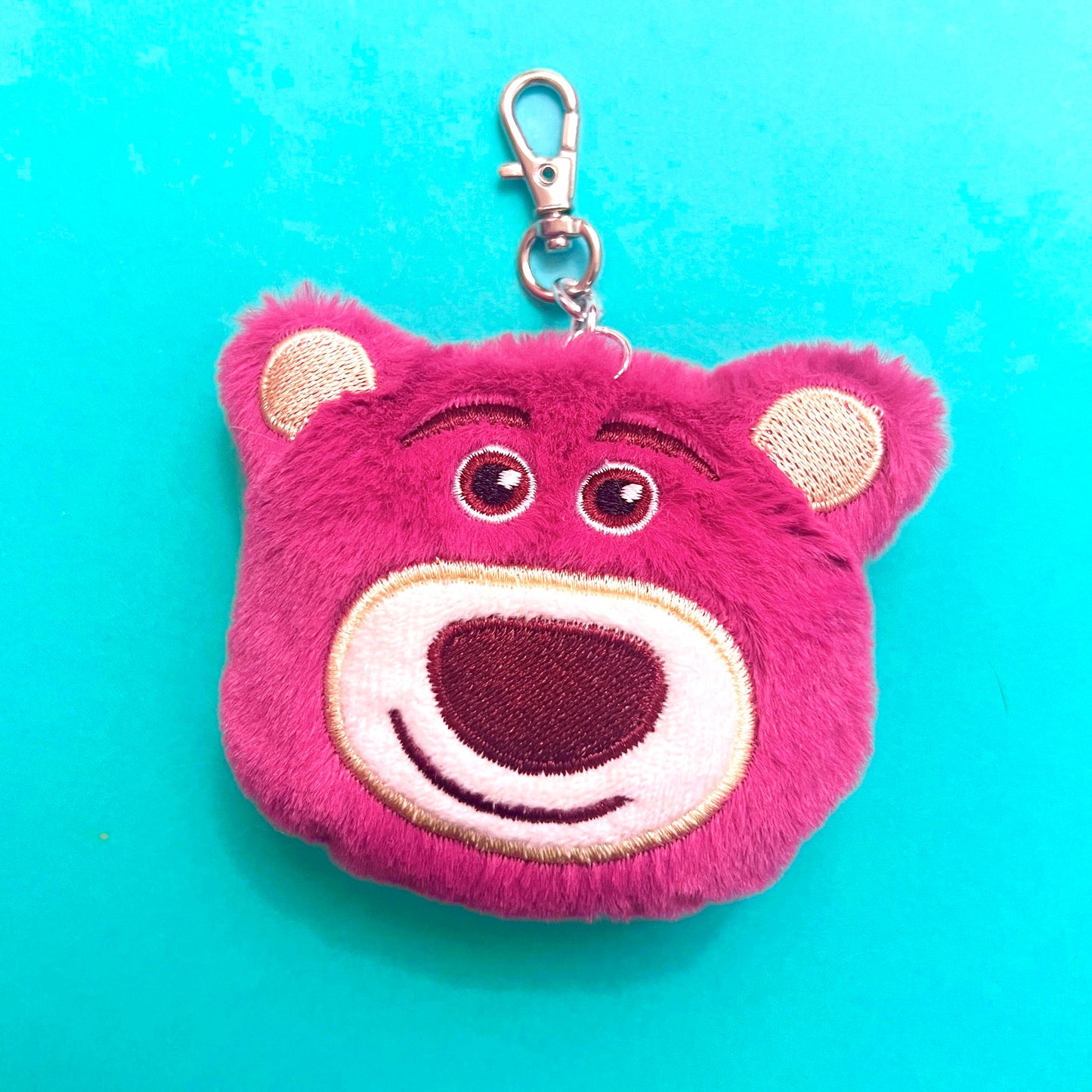 Strawberry Bear Bag Charm Keychain