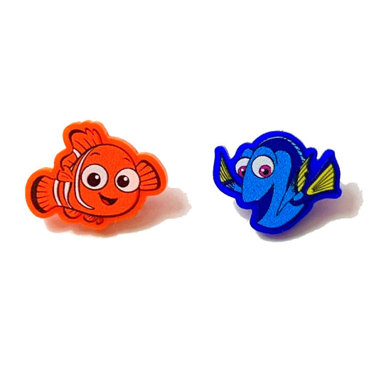 Fish Friends Acrylic Post Earrings