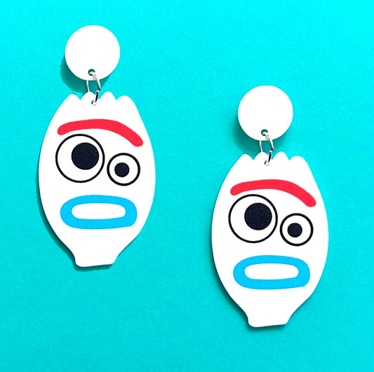 Forky Acrylic Drop Earrings