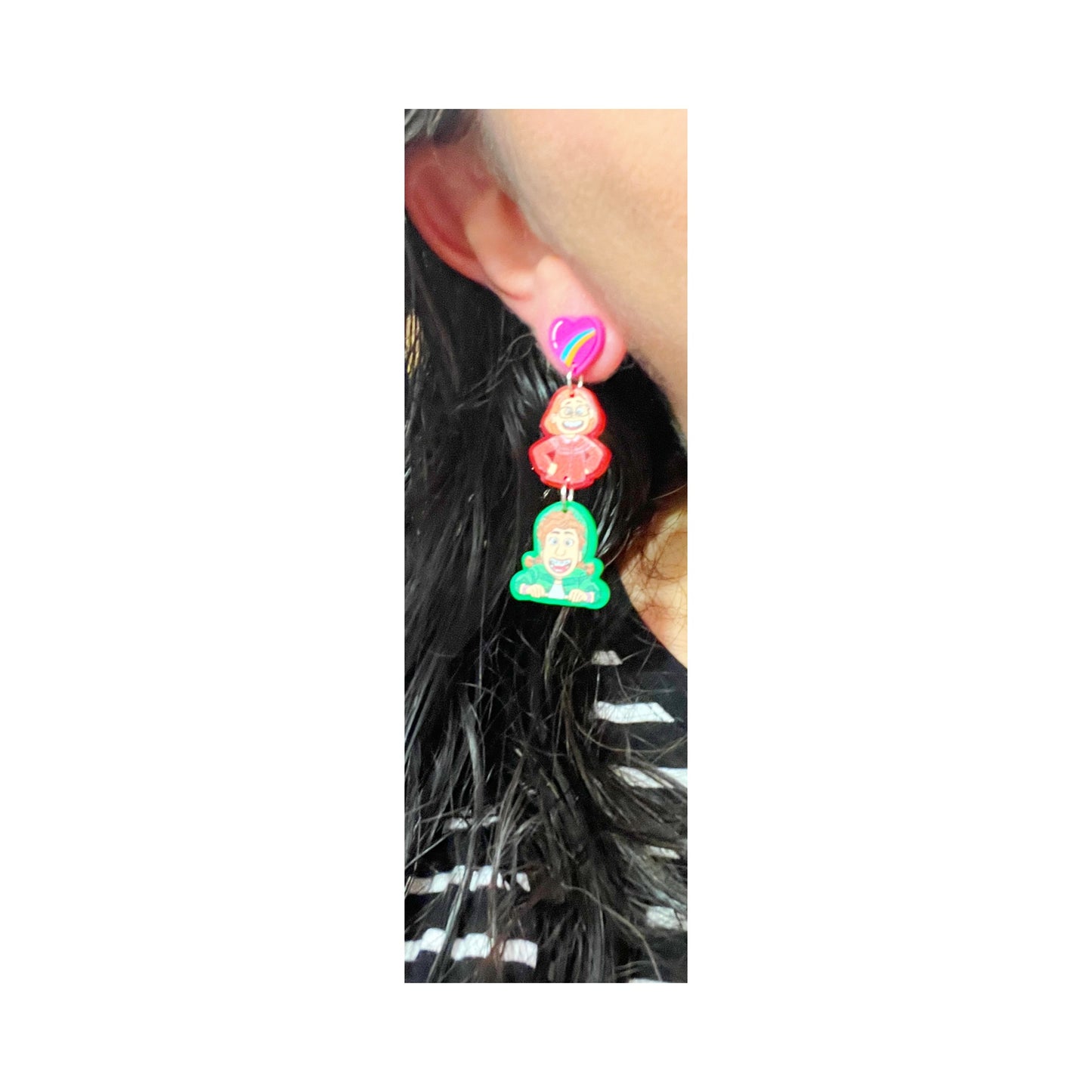 Mei & Friends Tiered Acrylic Drop Earrings