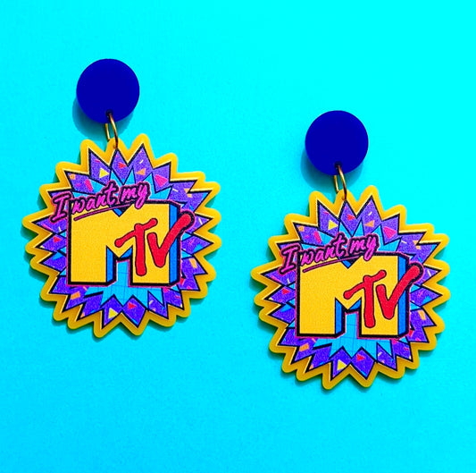 90s MTV Acrylic Drop Earrings