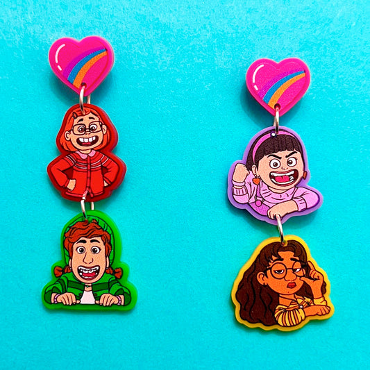 Mei & Friends Tiered Acrylic Drop Earrings