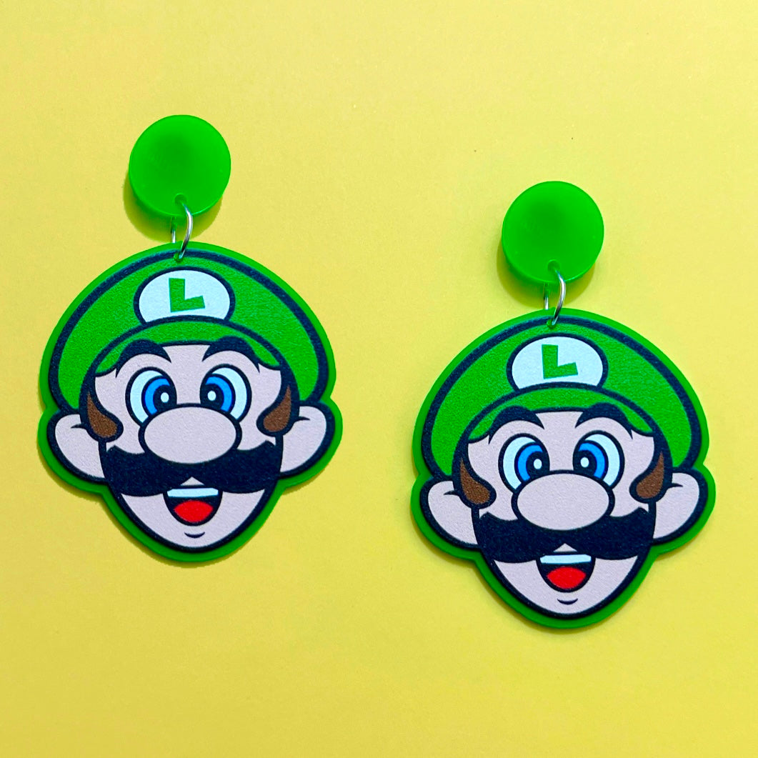 Luigi Acrylic Drop Earrings