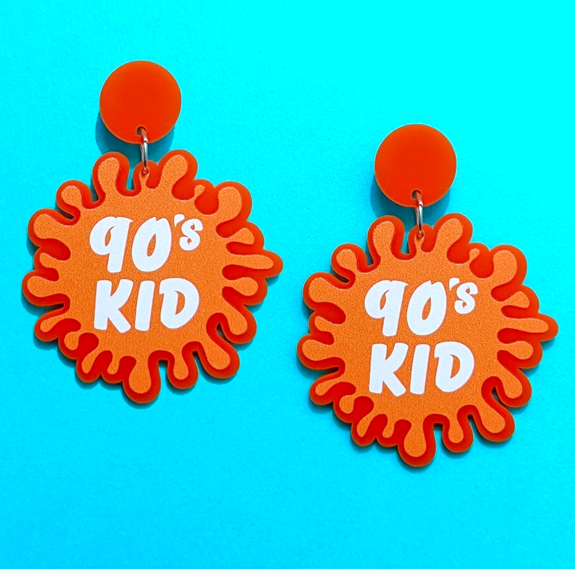 90s Kid Slime Acrylic Drop Earrings