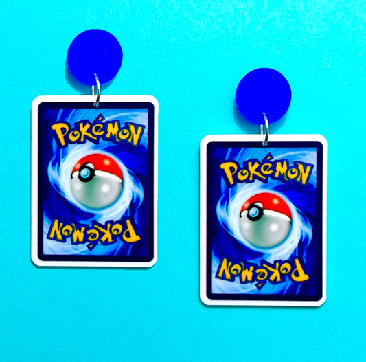 Pokémon Card Acrylic Drop Earrings